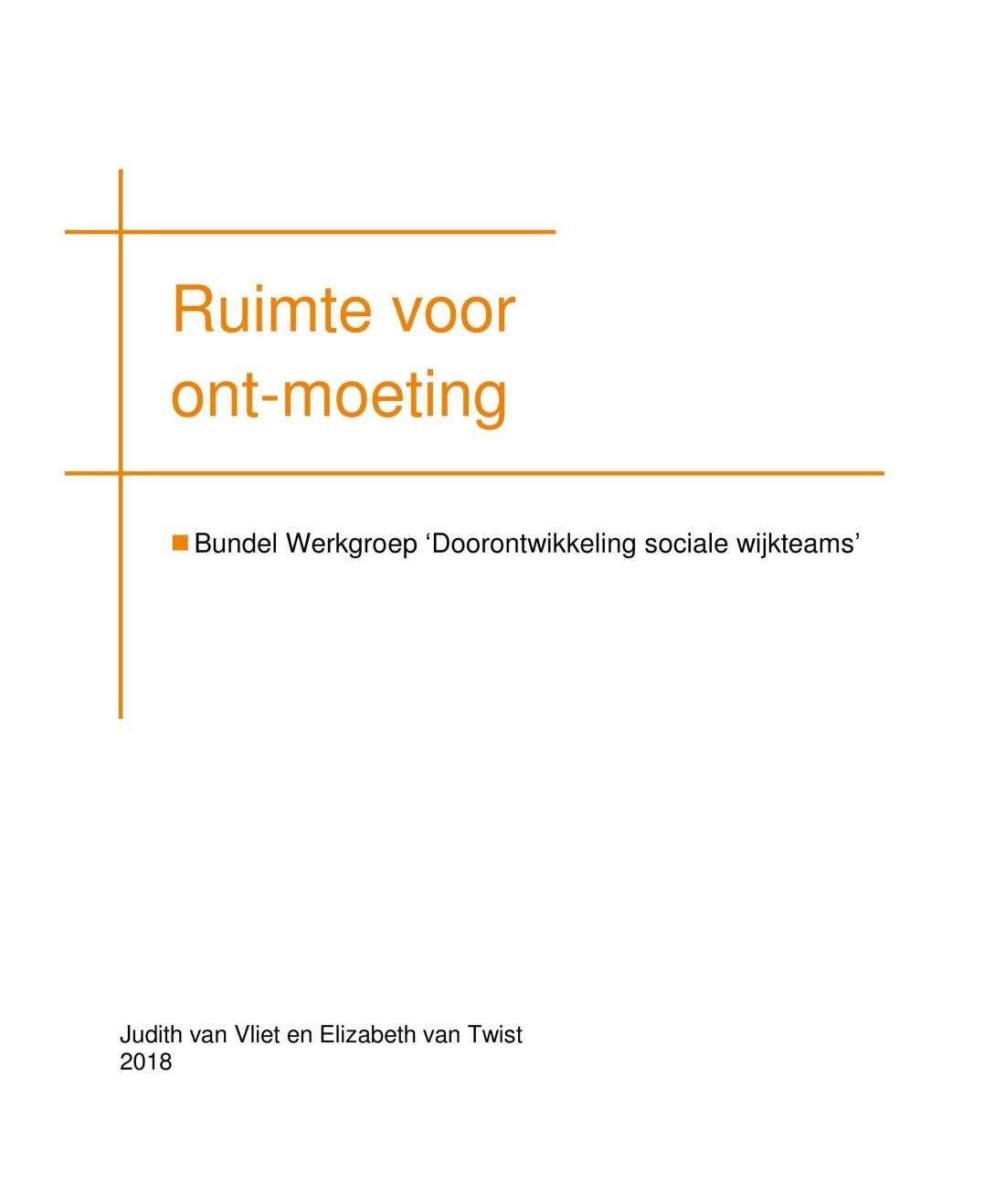 Werkplaats Sociaal Domein Zuid-Holland Zuid | Ruimte voor ont-moeting