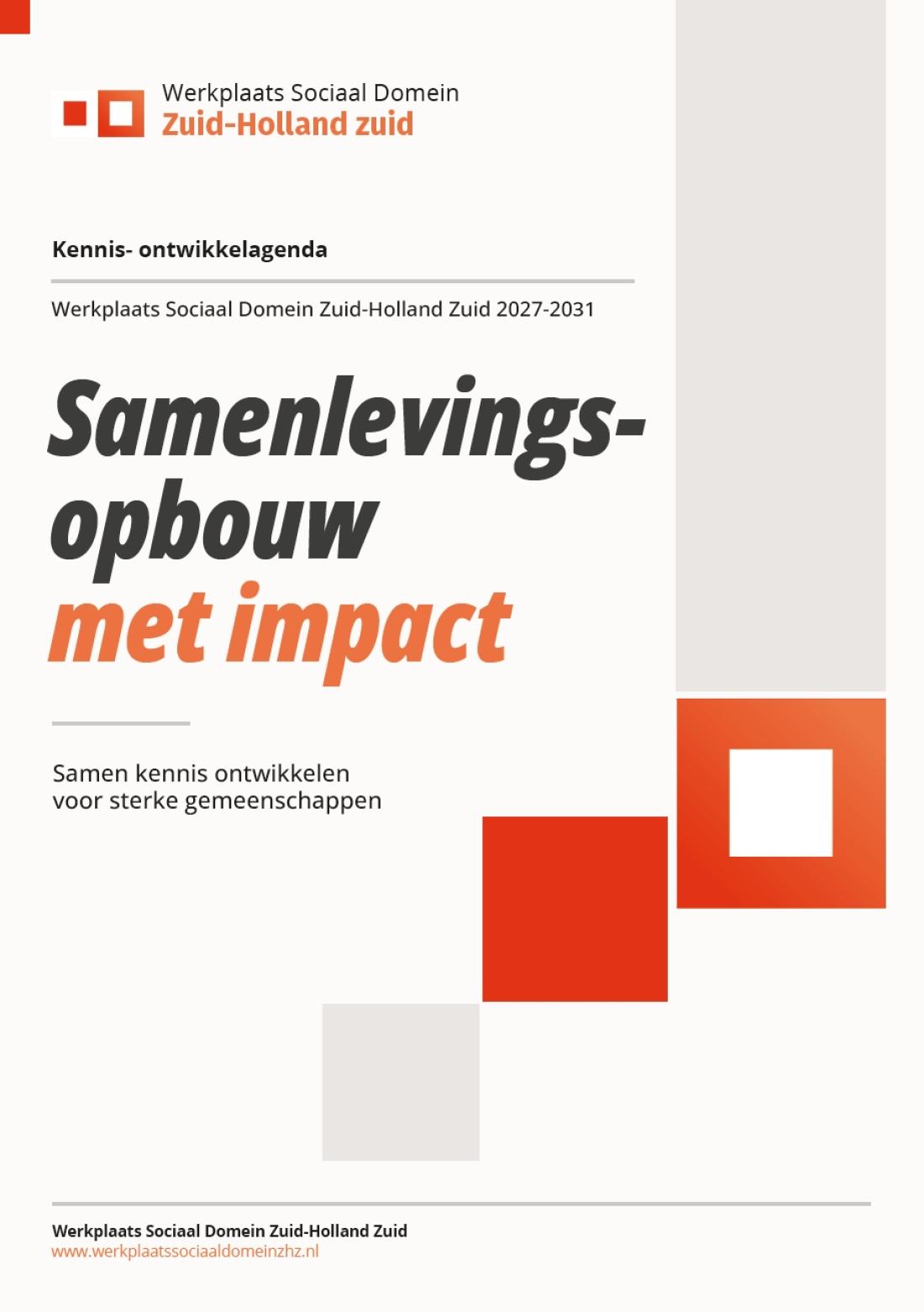 Werkplaats Sociaal Domein Zuid-Holland Zuid | Kennis- en ontwikkelagedan 2027-2031
