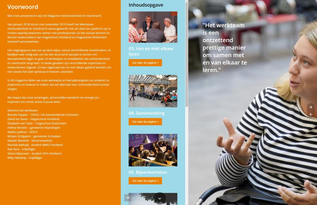 Werkplaats Sociaal Domein Zuid-Holland Zuid | Verbondenheid en Veerkracht