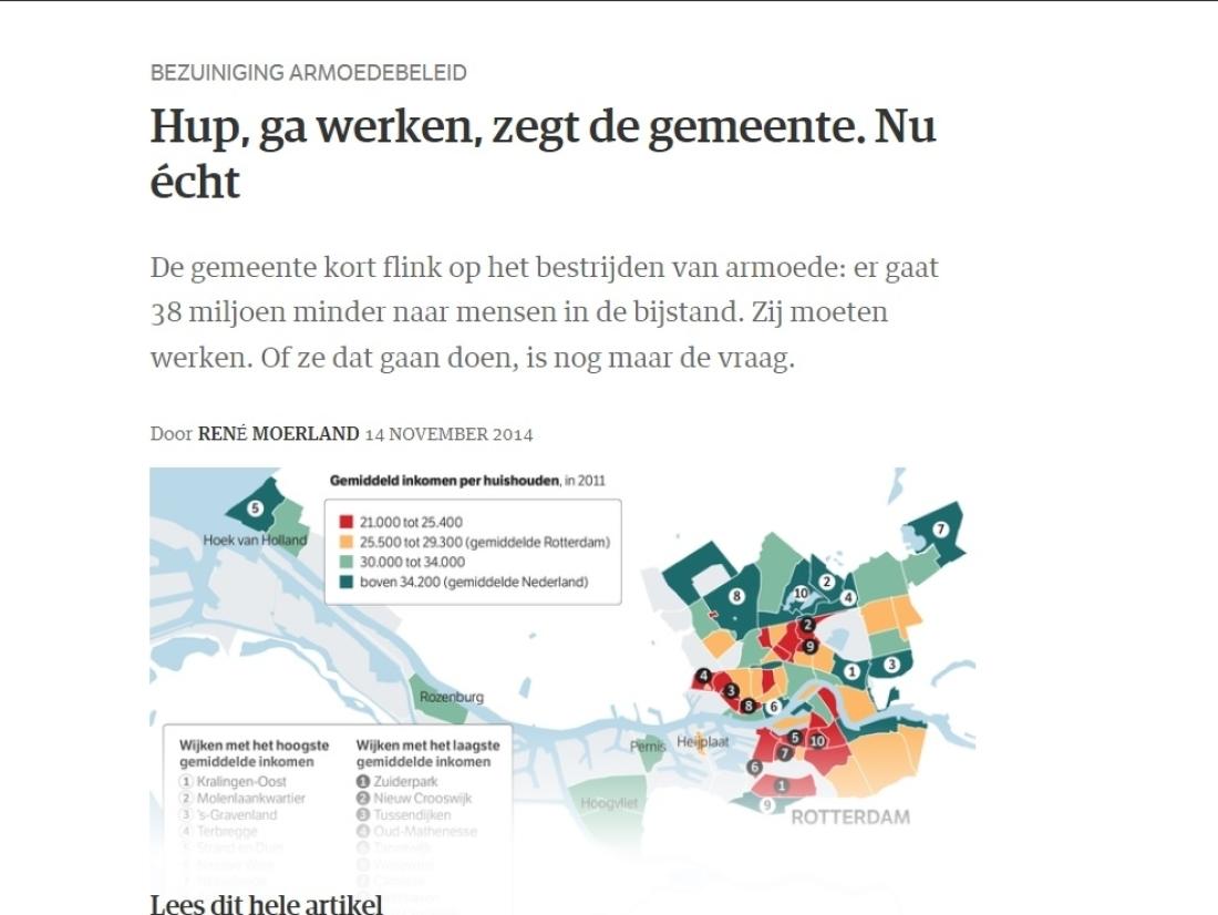 Werkplaats Sociaal Domein Zuid-Holland Zuid | Onderzoek naar 'de tegenprestatie' in NRC